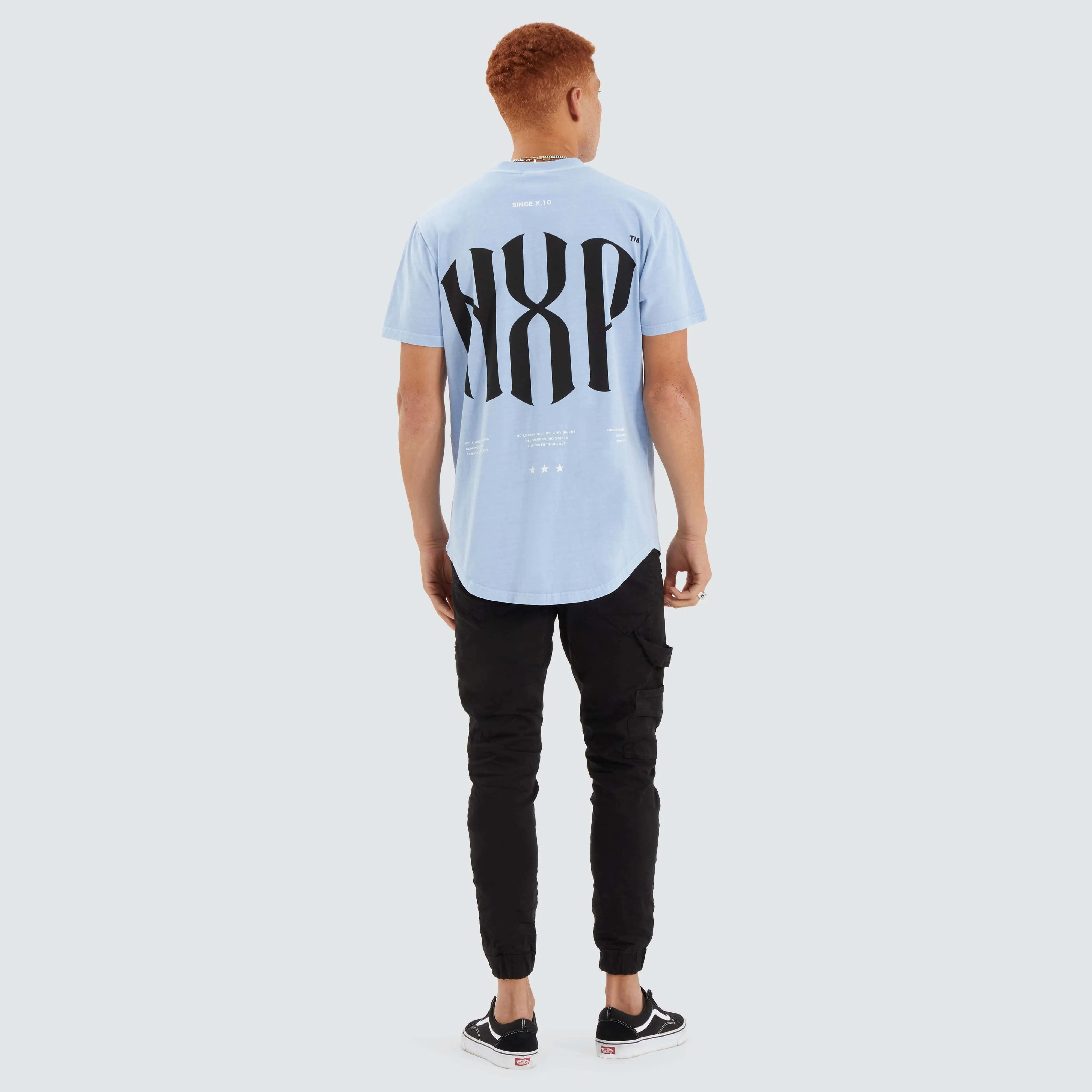 Anode Dual Curved Tee Pigment Placid Blue