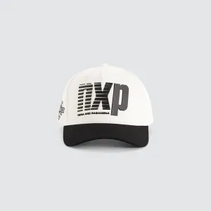 Arcade 5 Panel Curved Peak Cap Natural White
