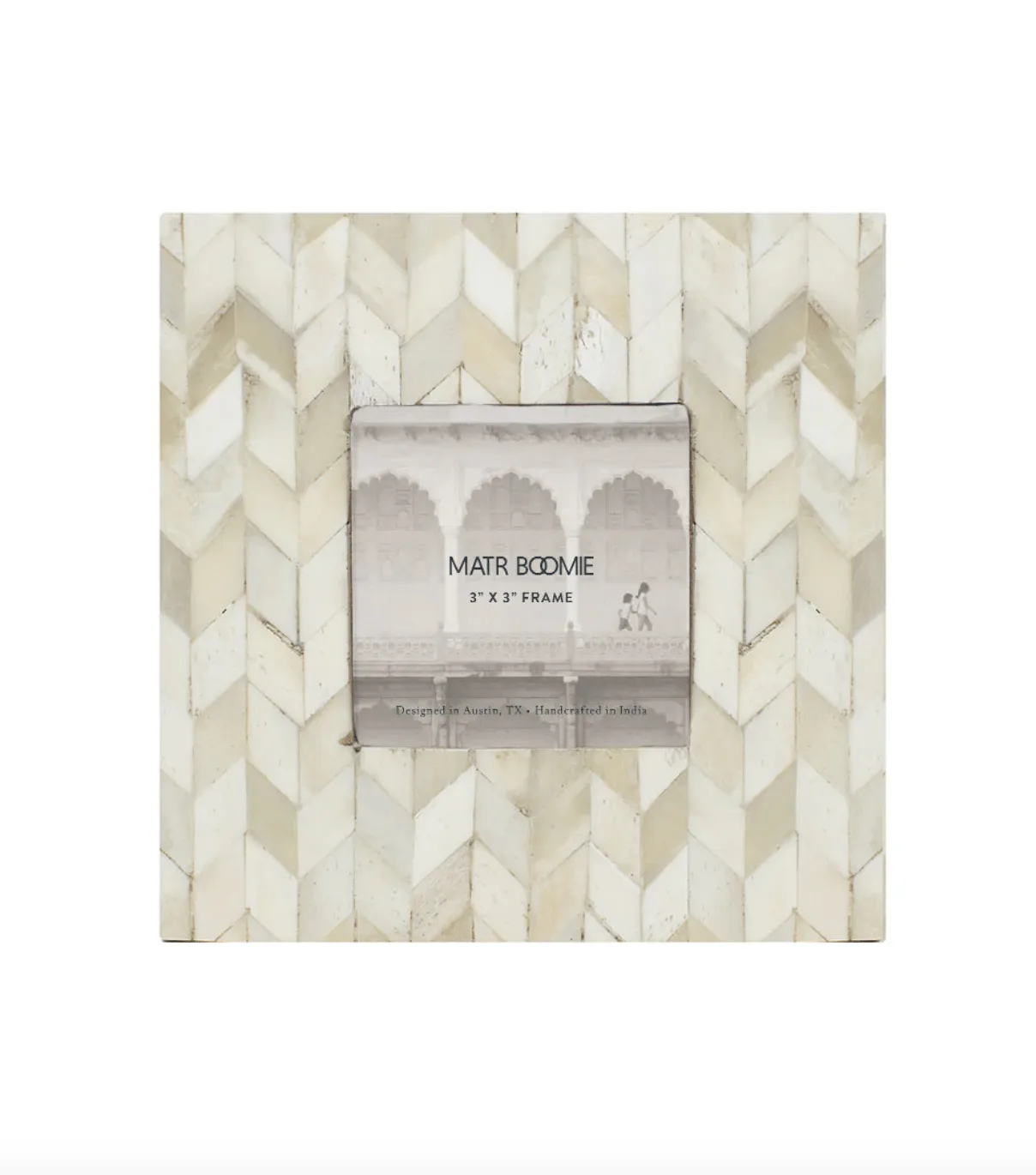 Artemis 3x3 Picture Frame - Handcrafted Bone