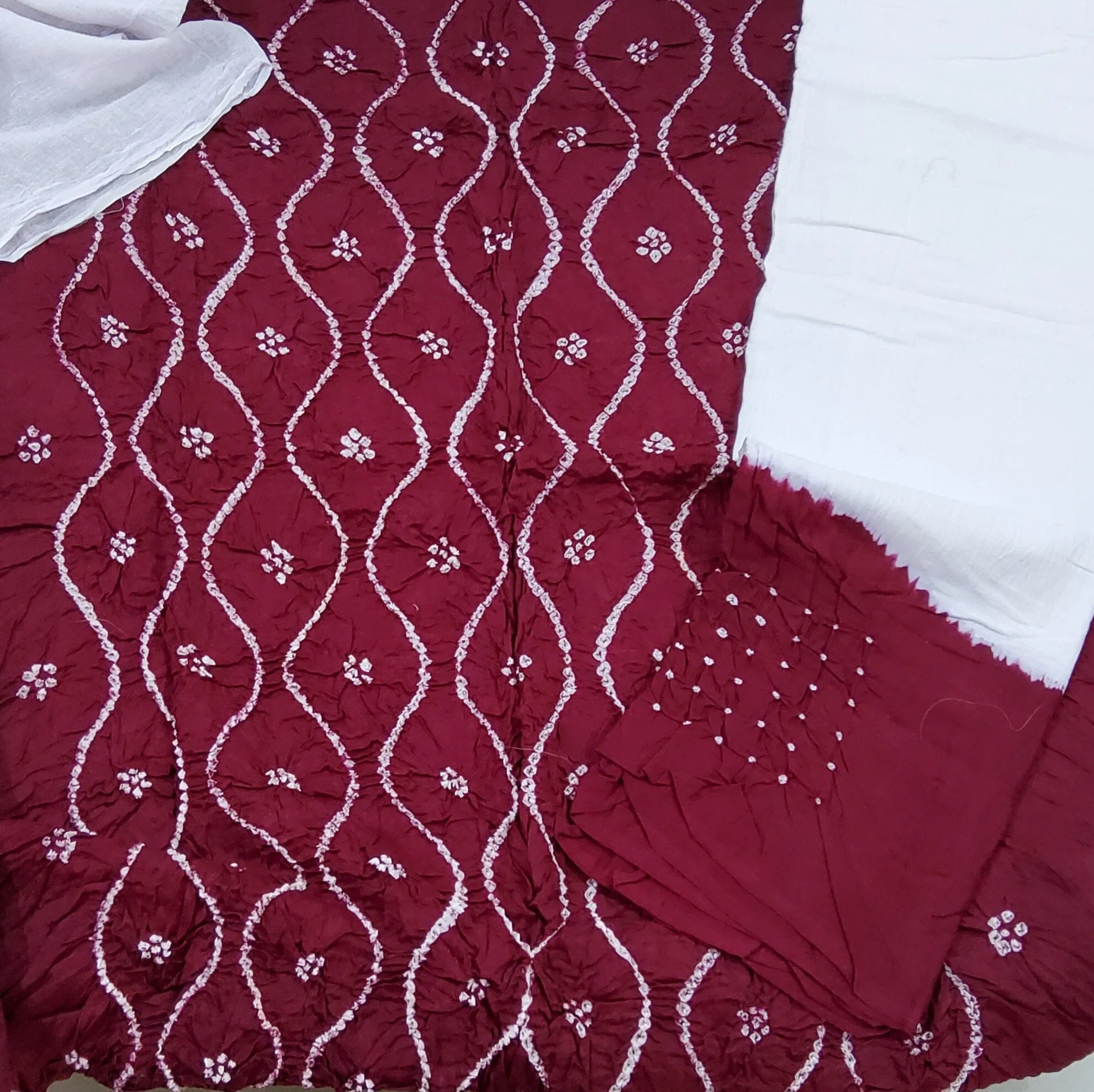 Bandhej Cotton Dress Material