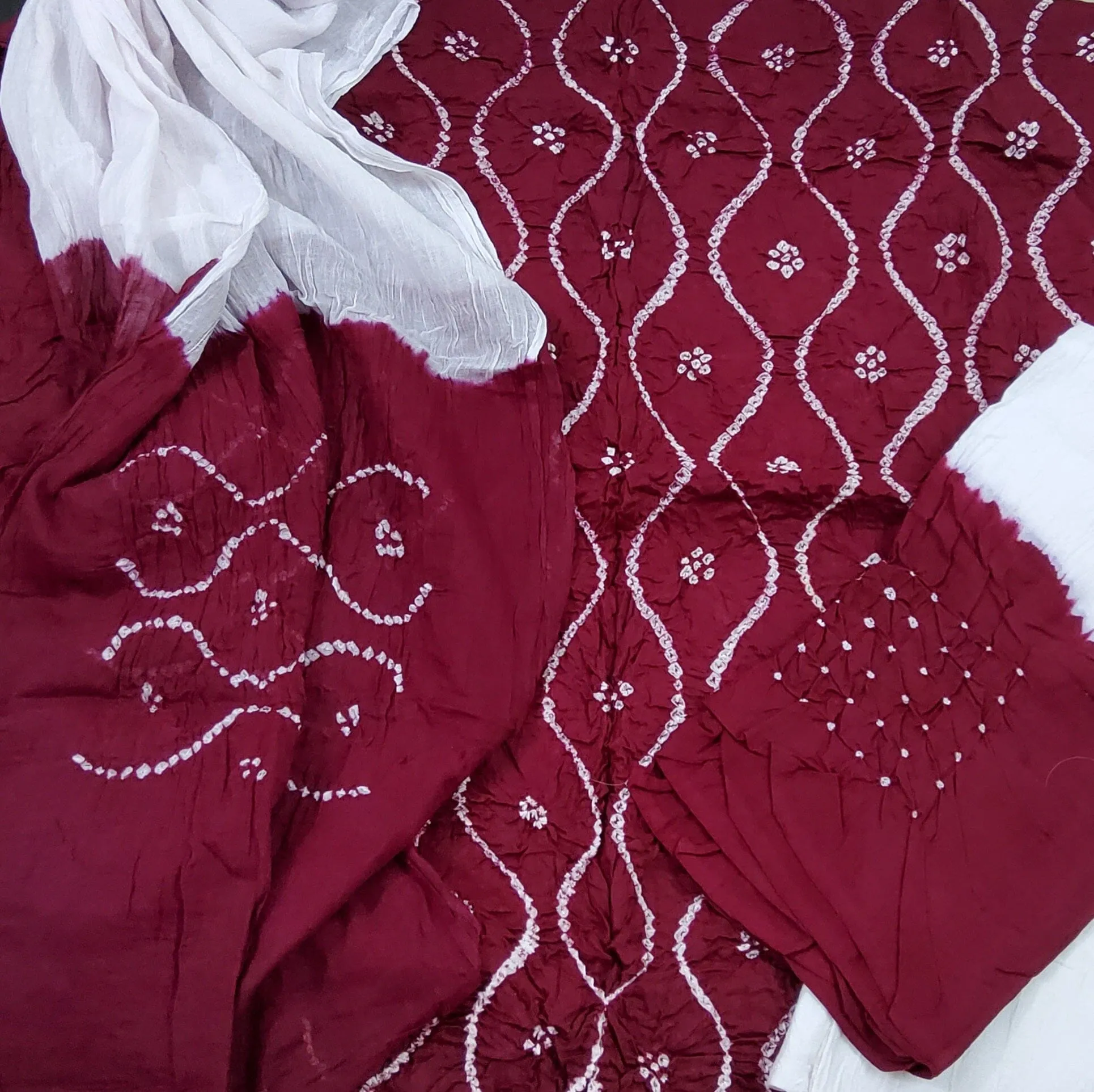 Bandhej Cotton Dress Material