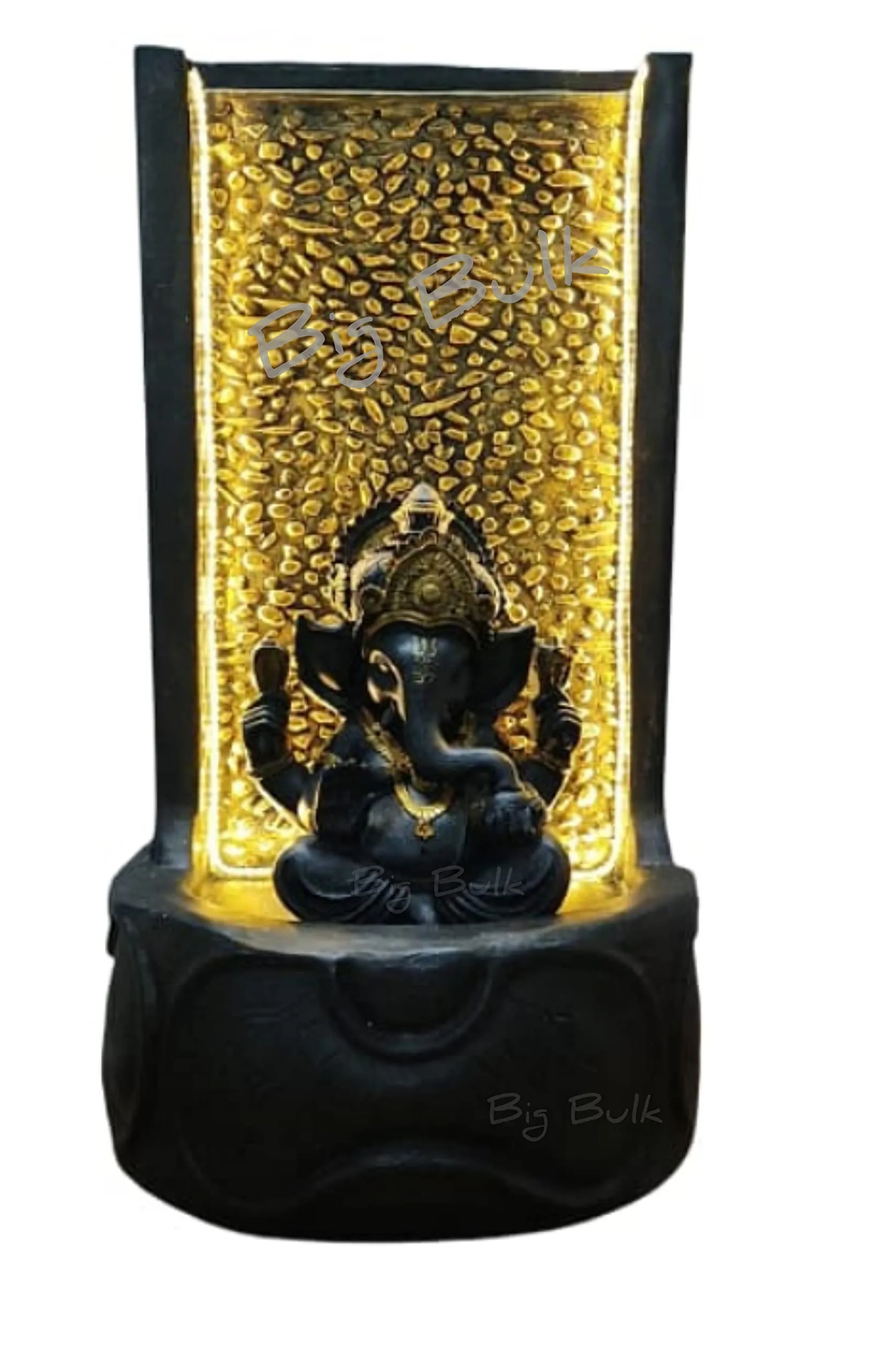 Big Bulk Indoor Outdoor WaterFall Fountain Showpiece for Home Decor Living Room Garden office Pooja Room Hall with LED Lights(Large: 94 cm X 50 cm X 40 cm)