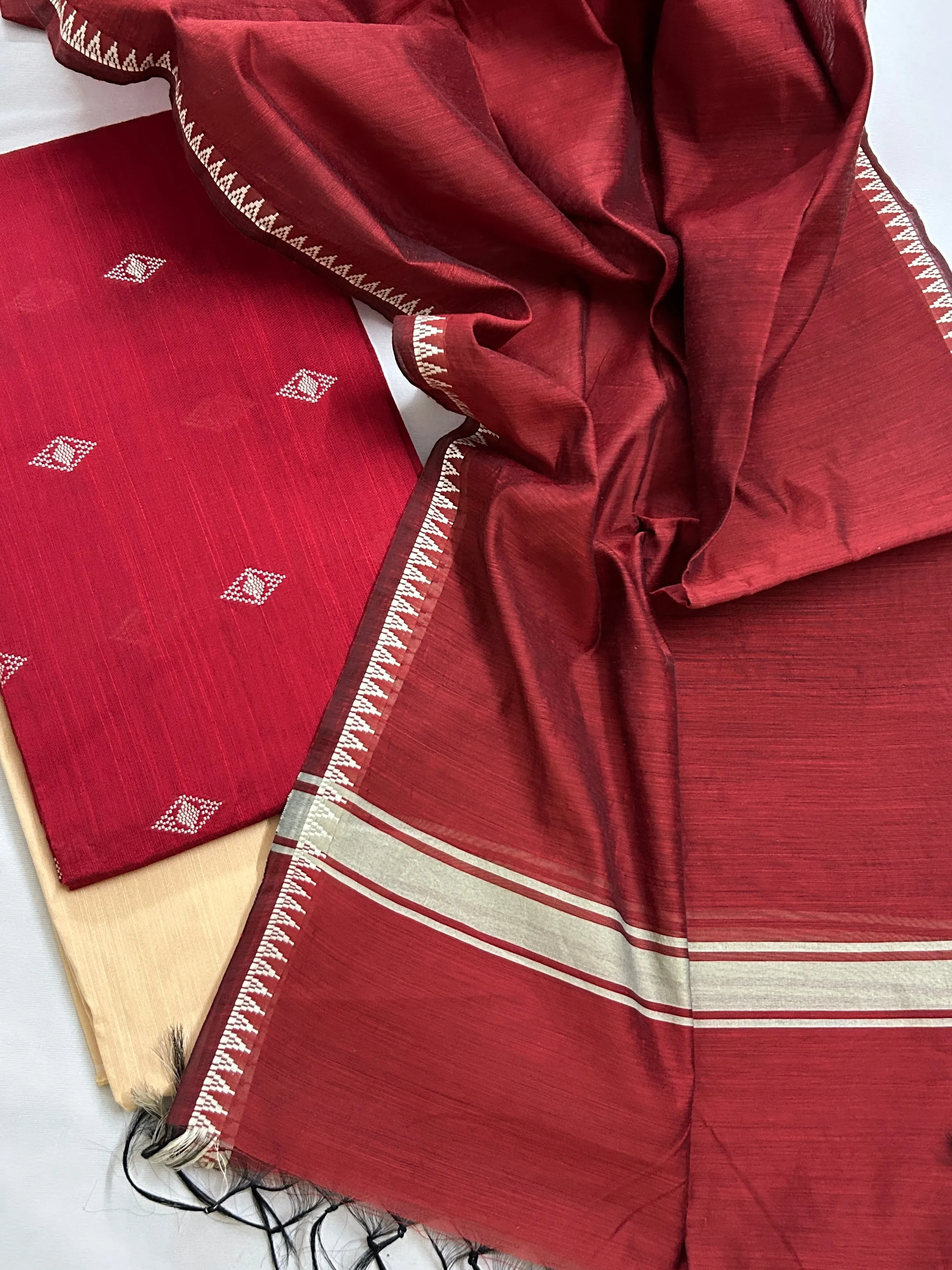 Blend Cotton Silk Dress Material