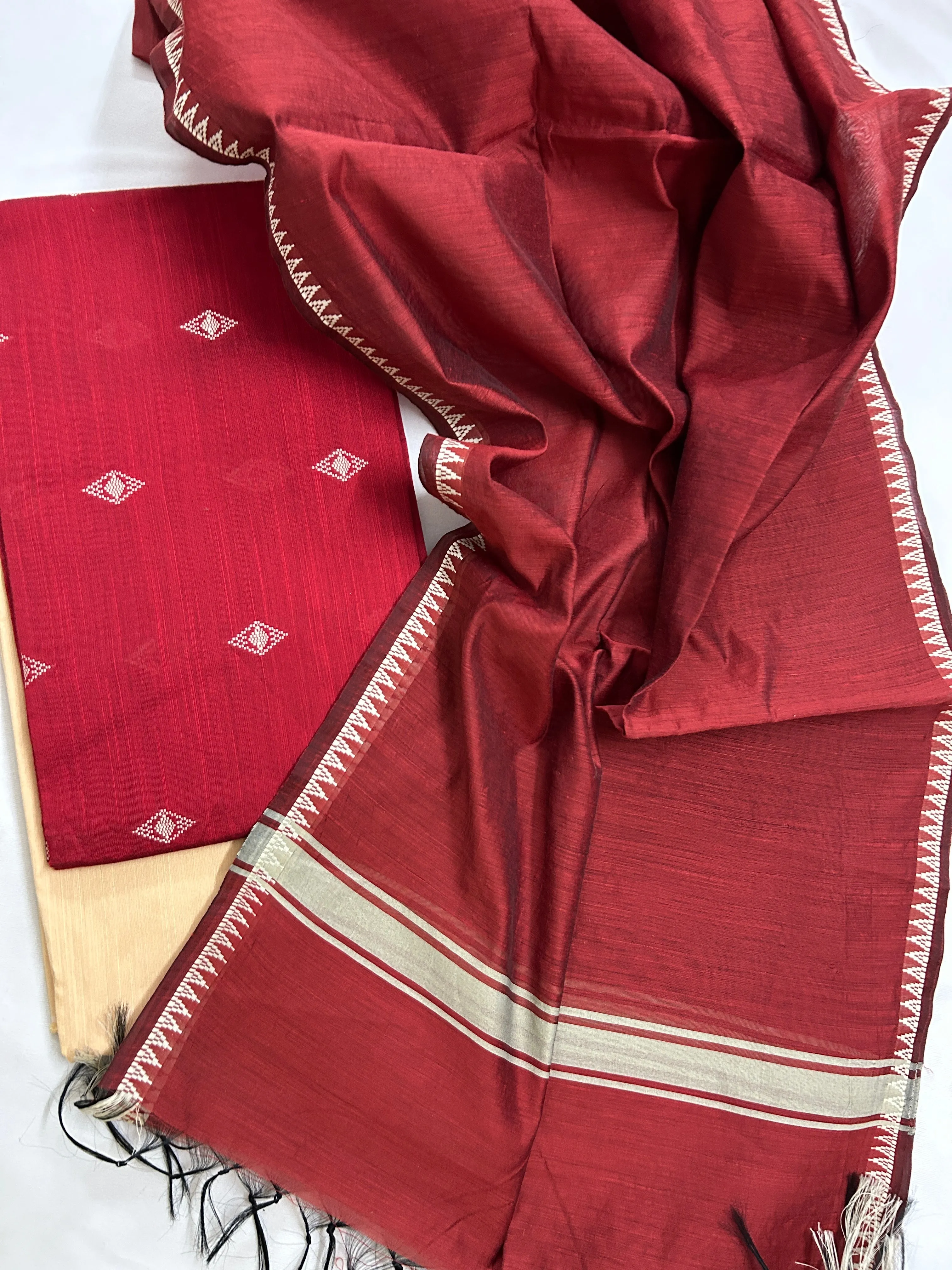 Blend Cotton Silk Dress Material