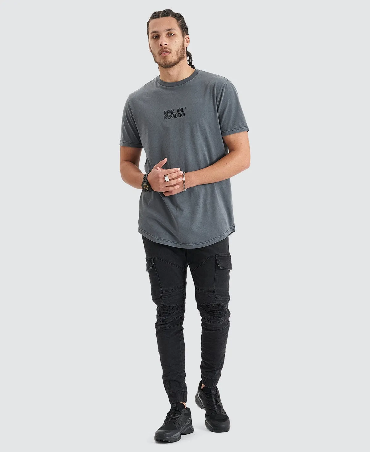 Blockade Dual Curved Tee Pigment Castlerock