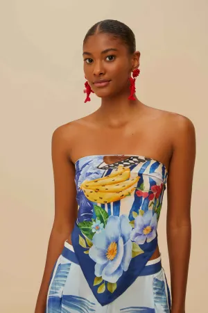 Blue Fresh Table Scarf