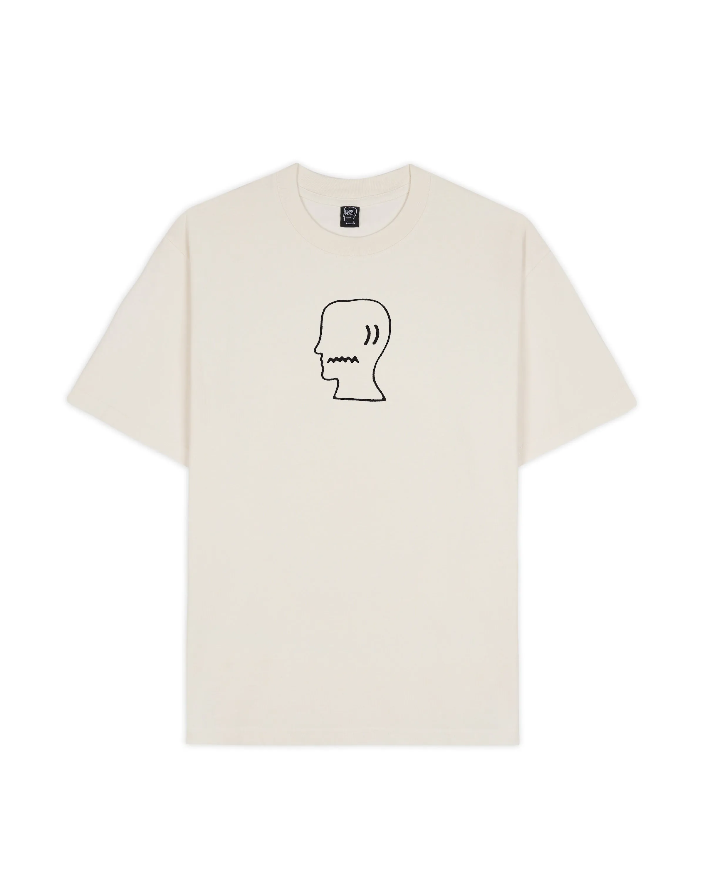 Brain Dead Logo Head T-shirt - Natural