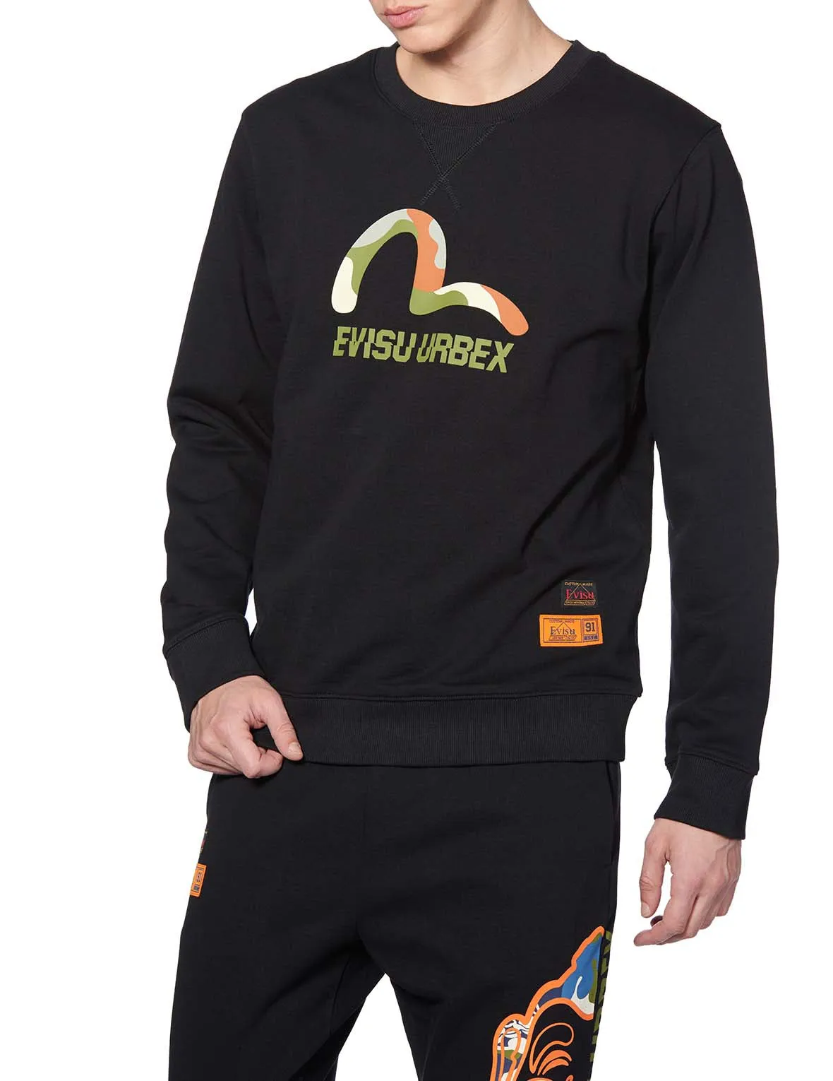 Camouflage Seagull Printed Sweatshirt