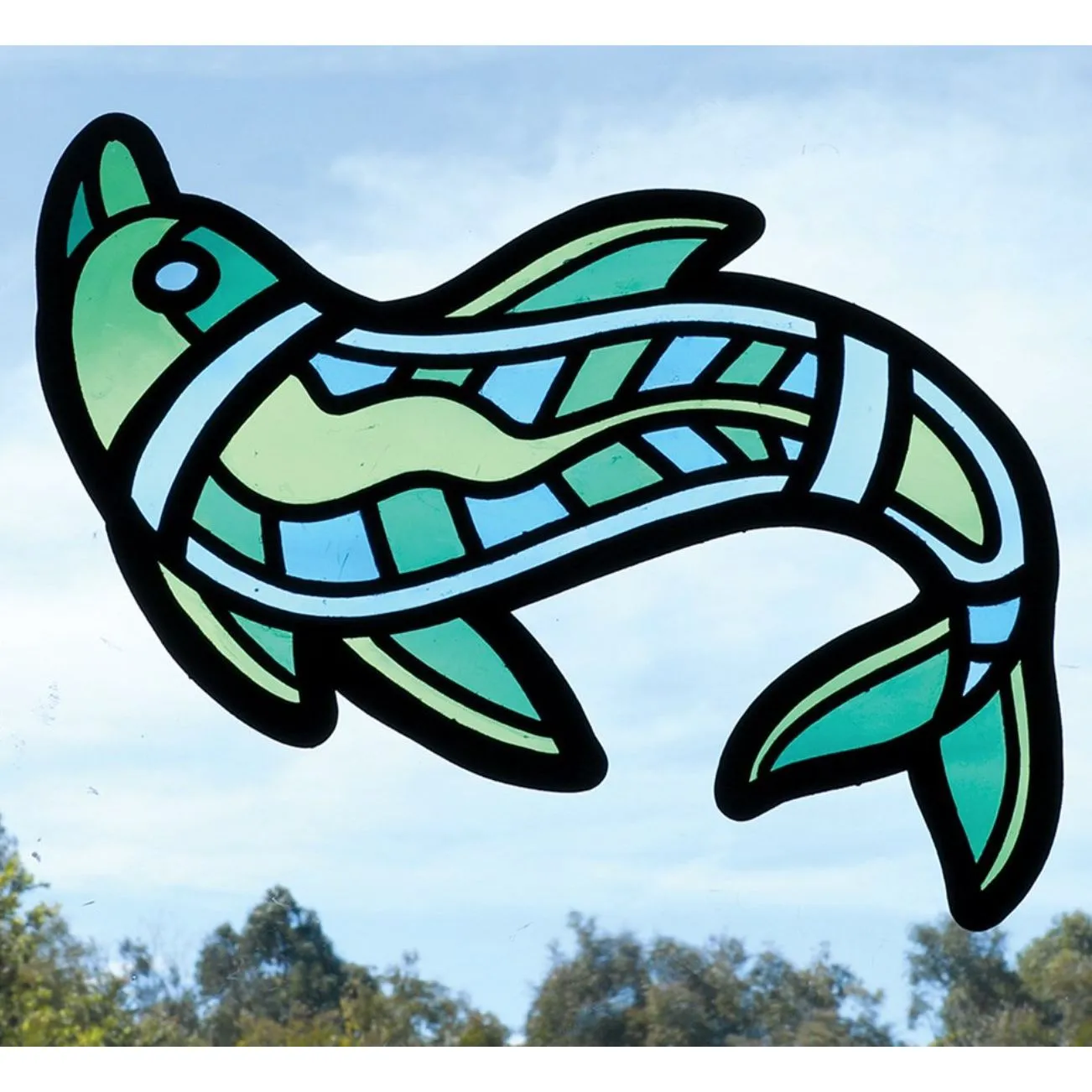Cardboard Stained Glass Frames - Indigenous Designs - Pack of 10