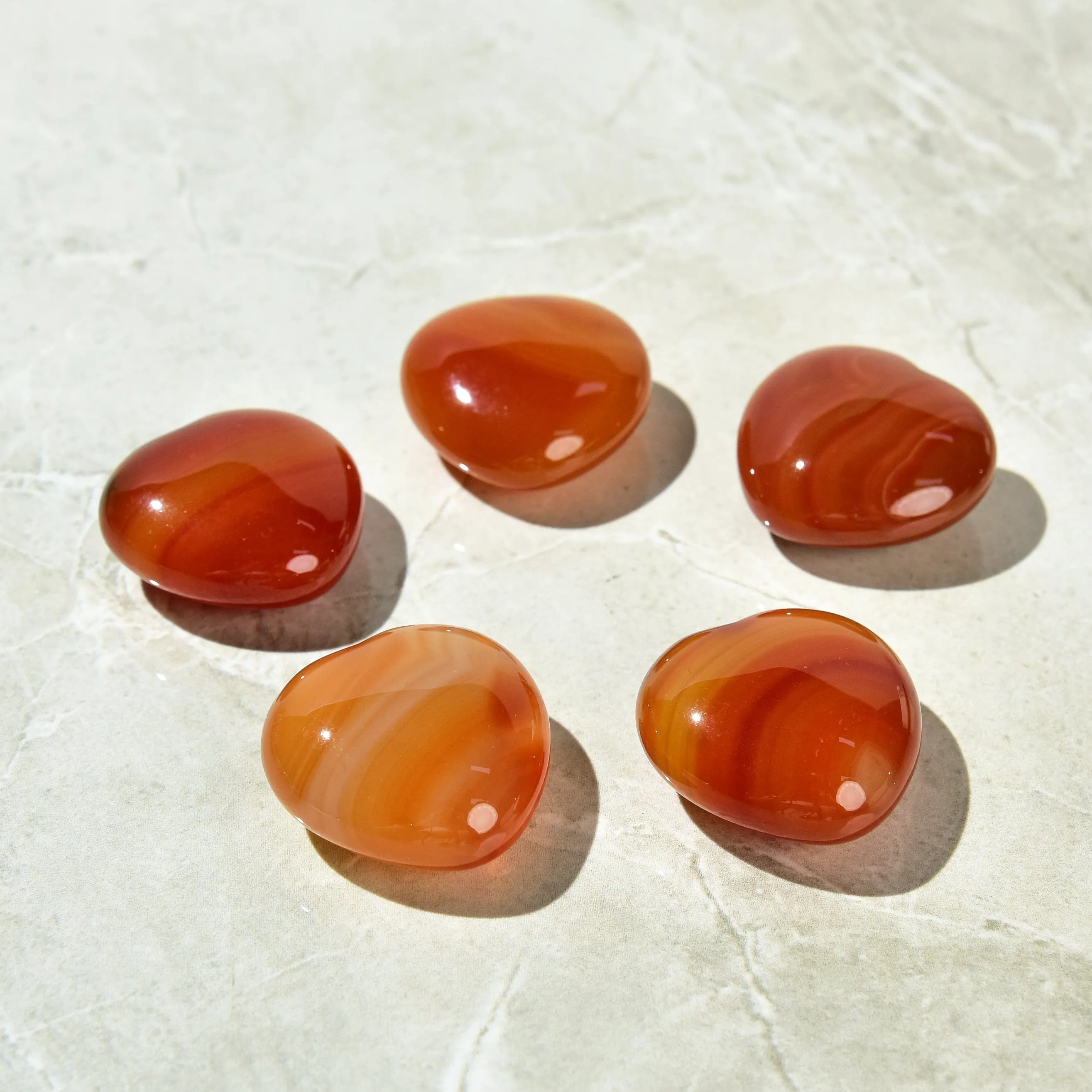 Carnelian Heart Carving