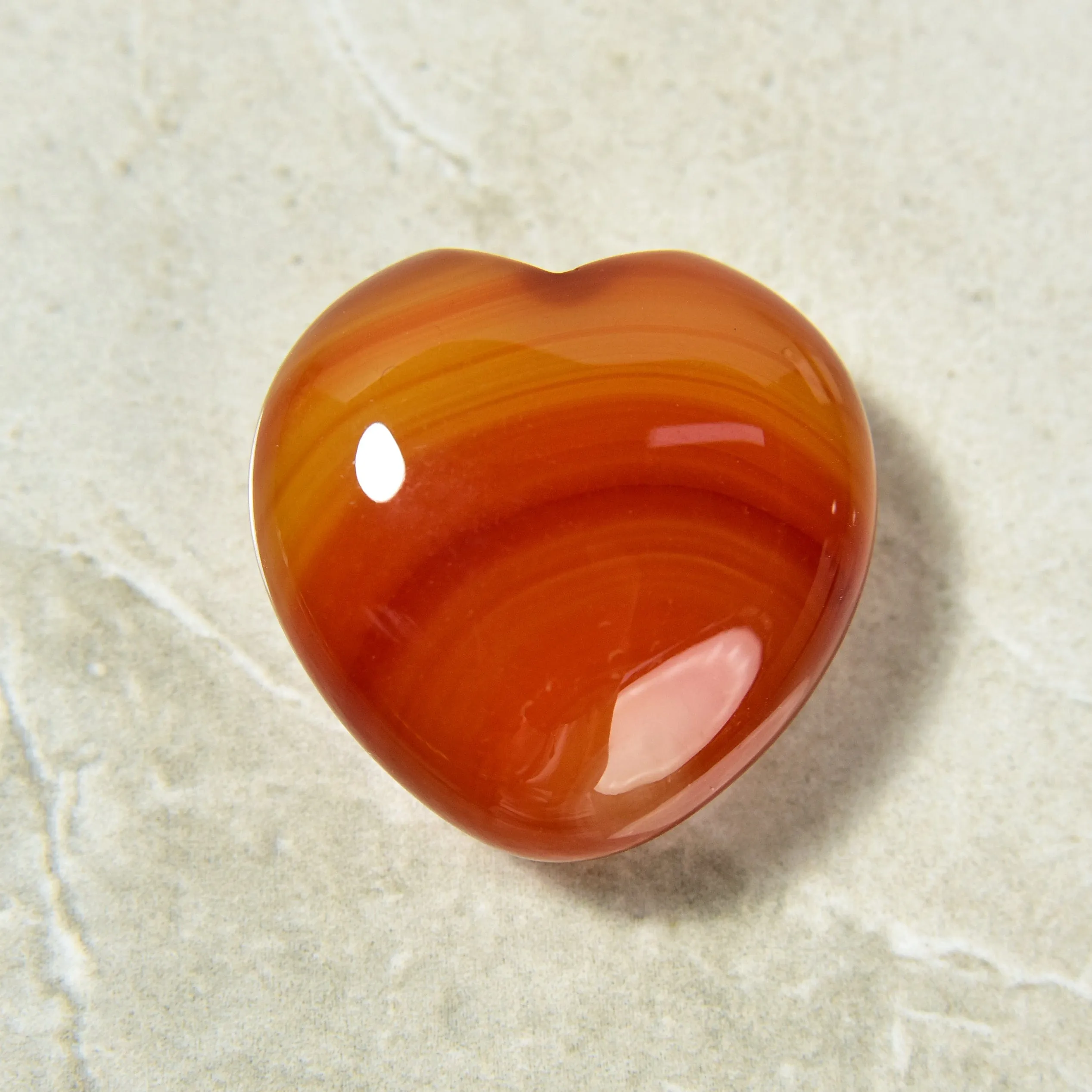 Carnelian Heart Carving