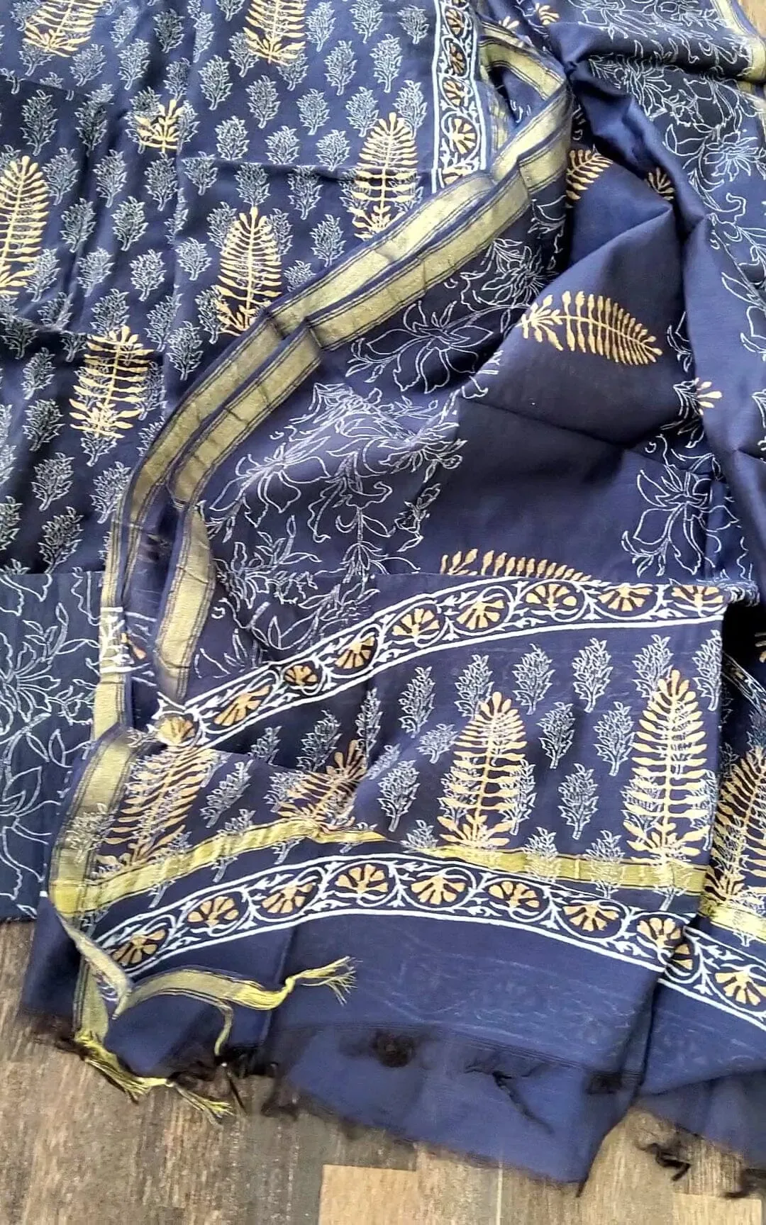 Chanderi Silk Cotton Dress Material