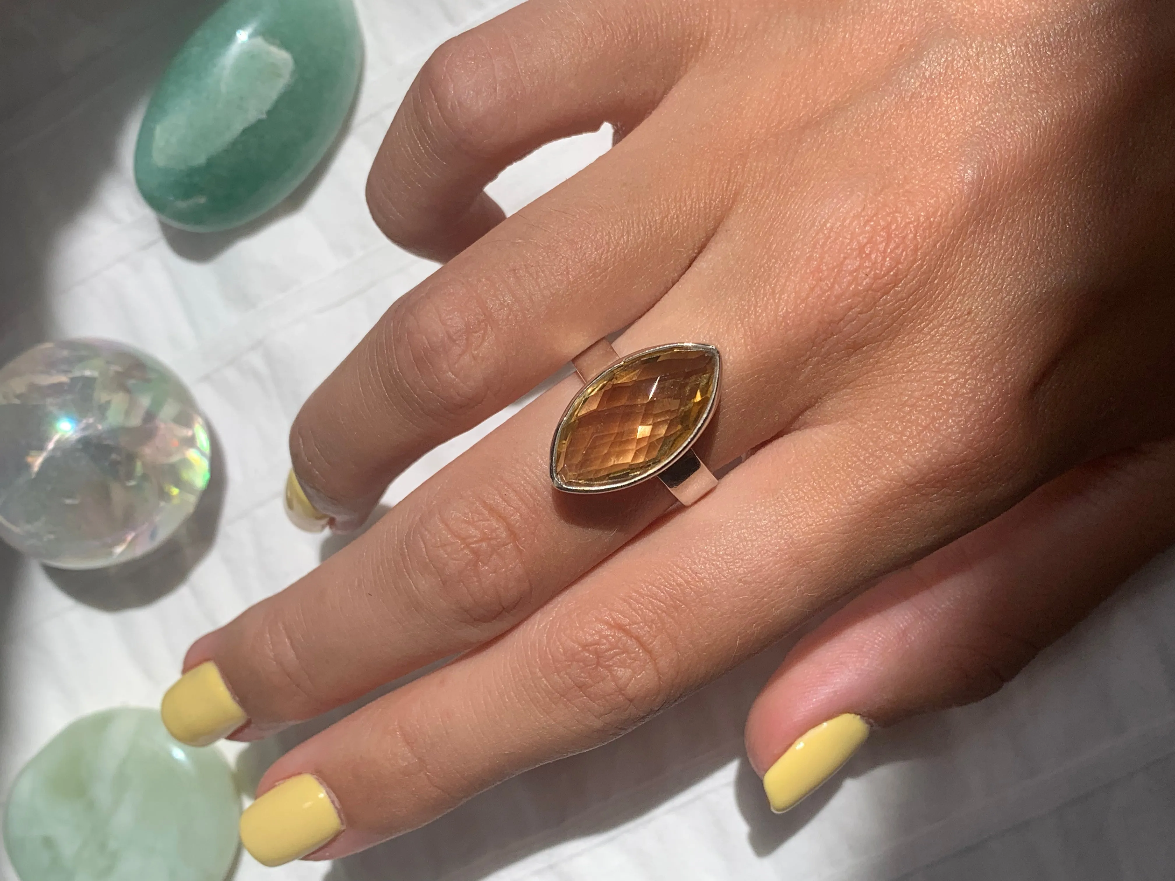 Citrine Akoni Ring - Marquise