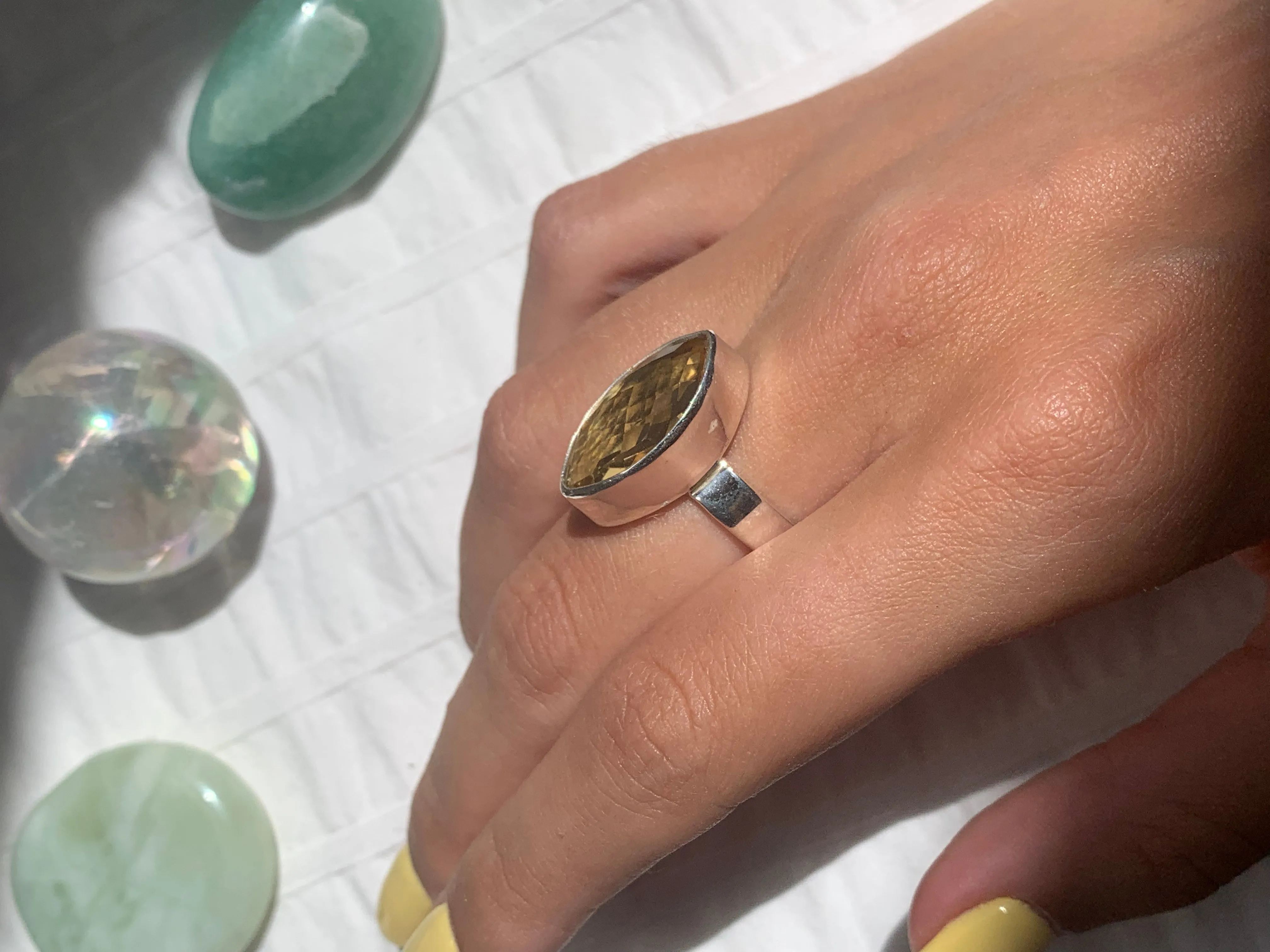 Citrine Akoni Ring - Marquise