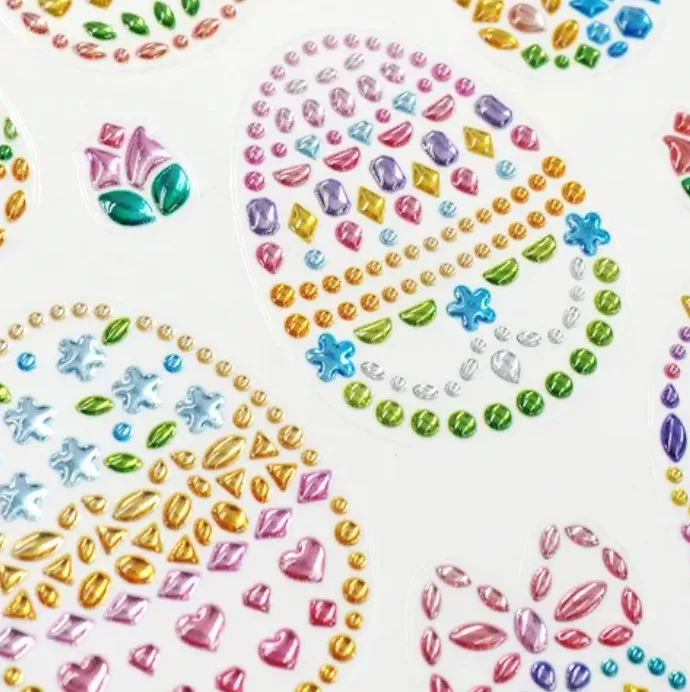 Crystal Egg Stickers 1 Sheet