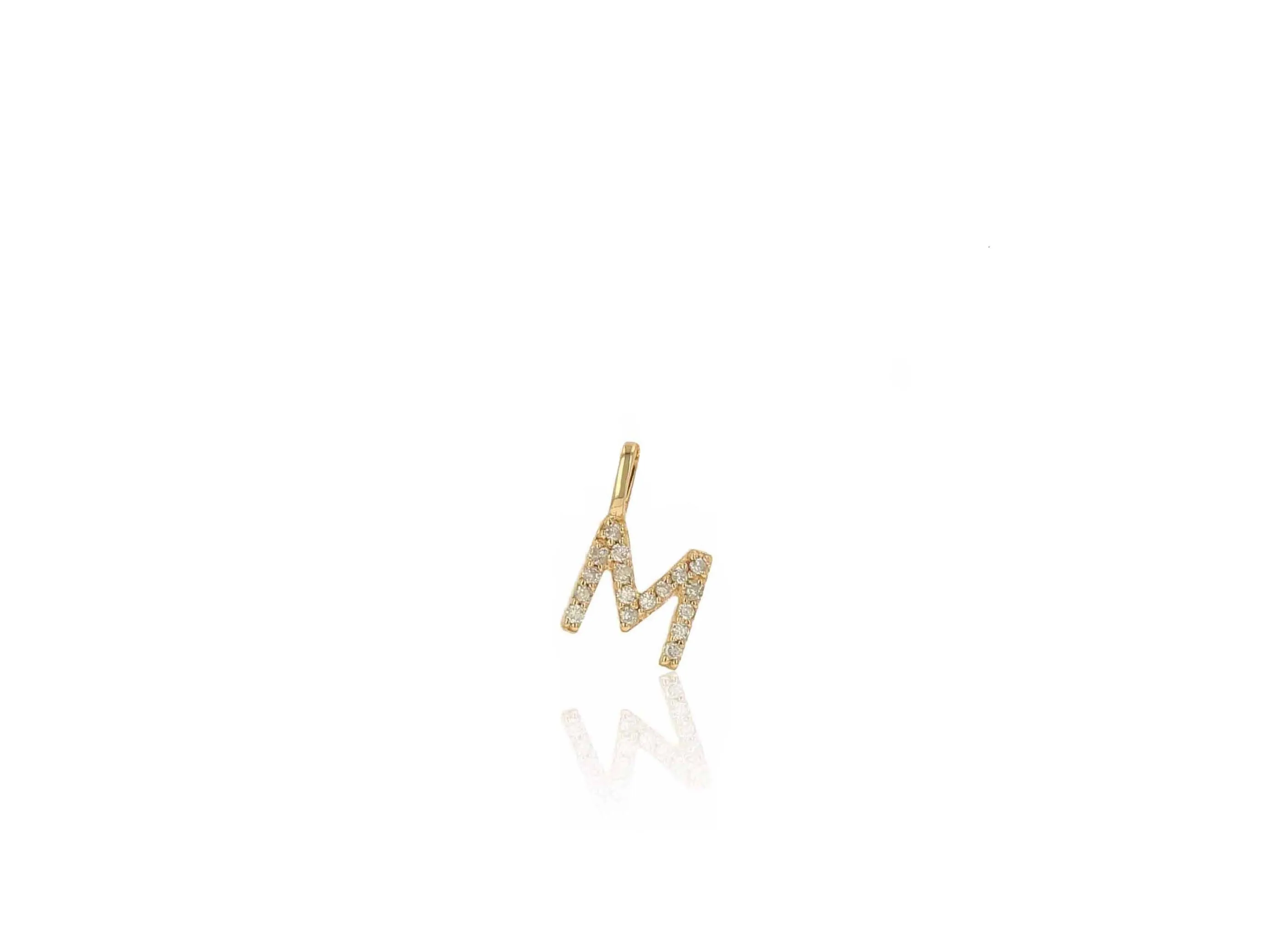 Diamond Letter Charm Only