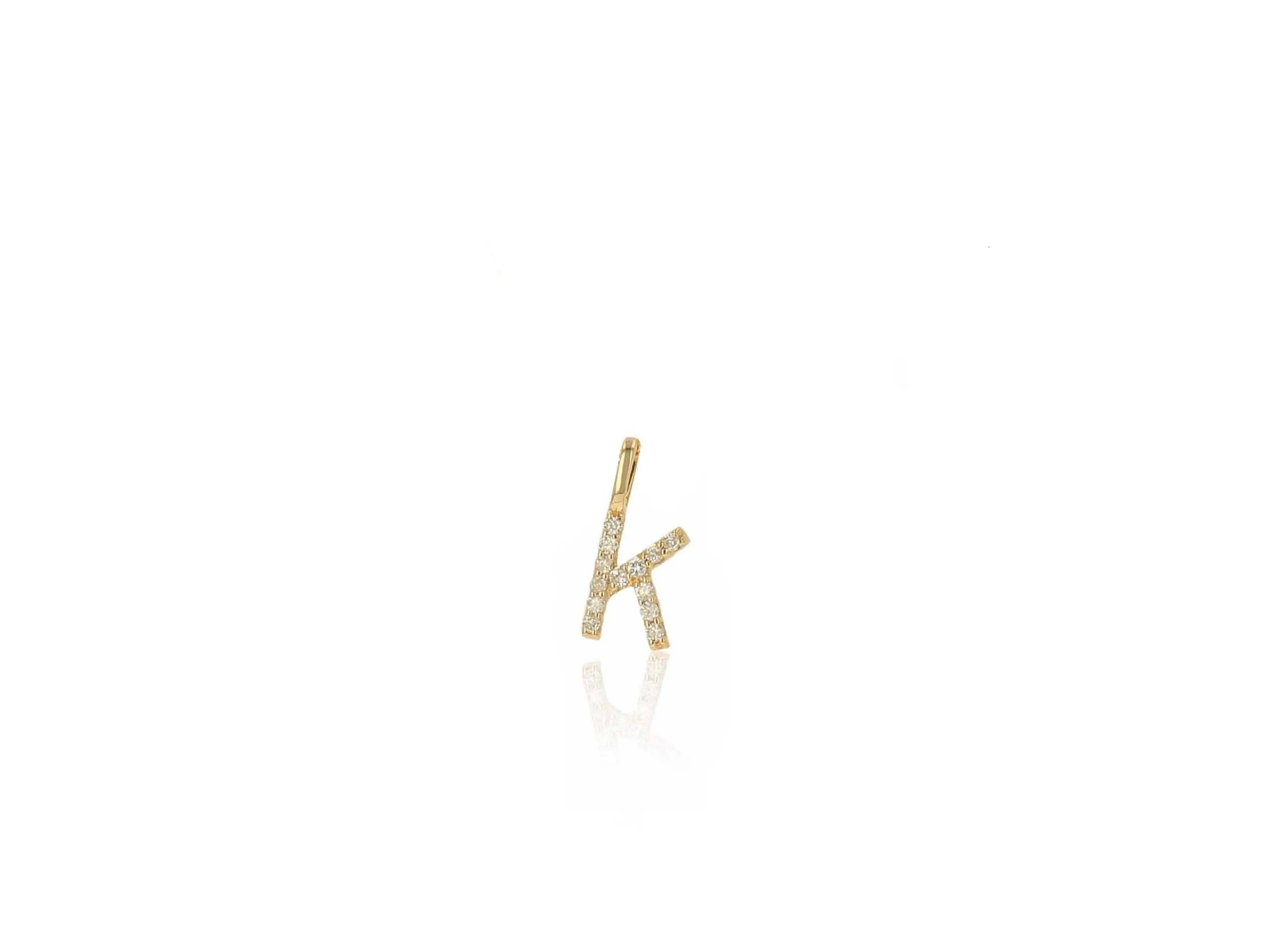 Diamond Letter Charm Only