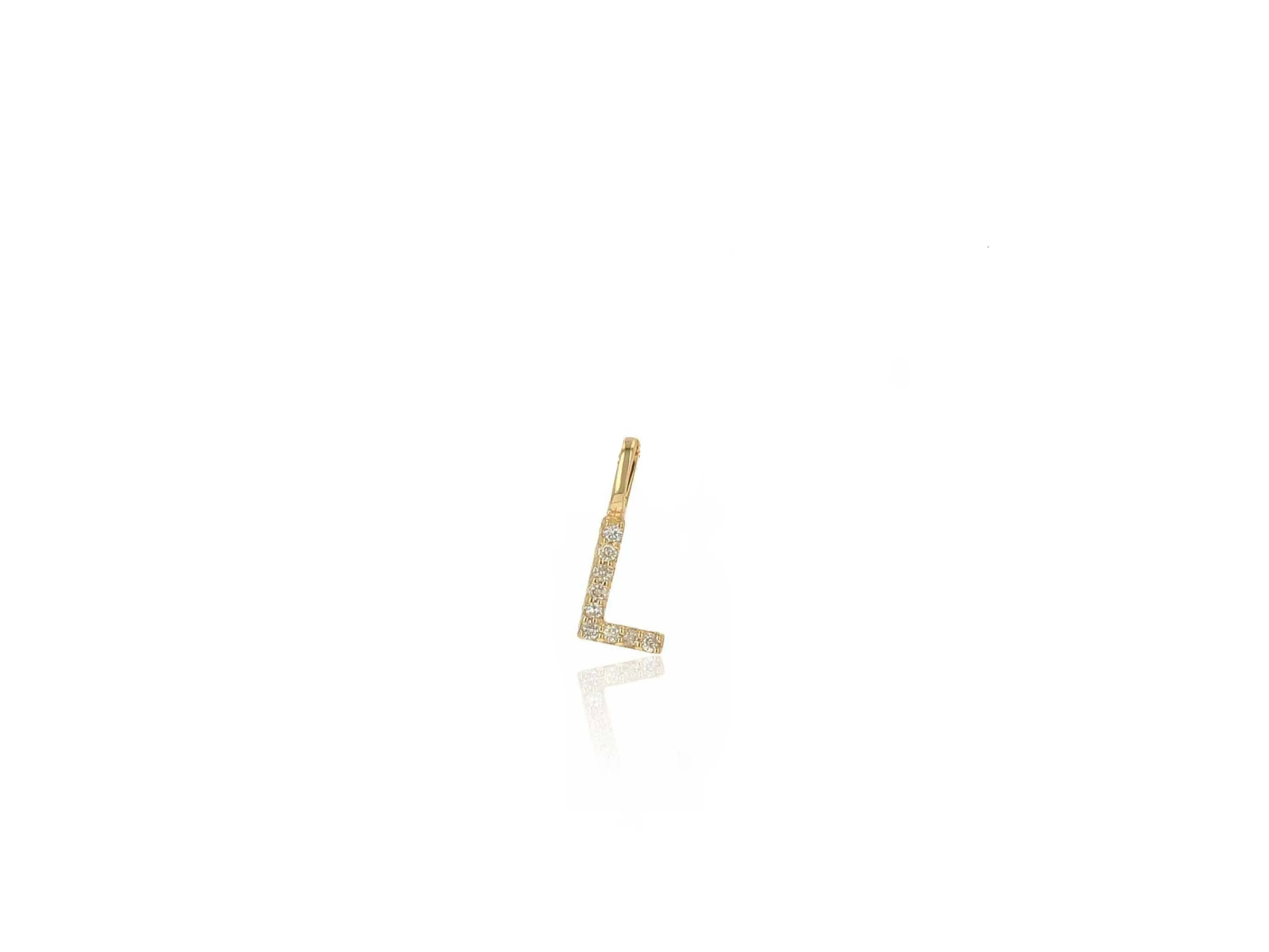 Diamond Letter Charm Only