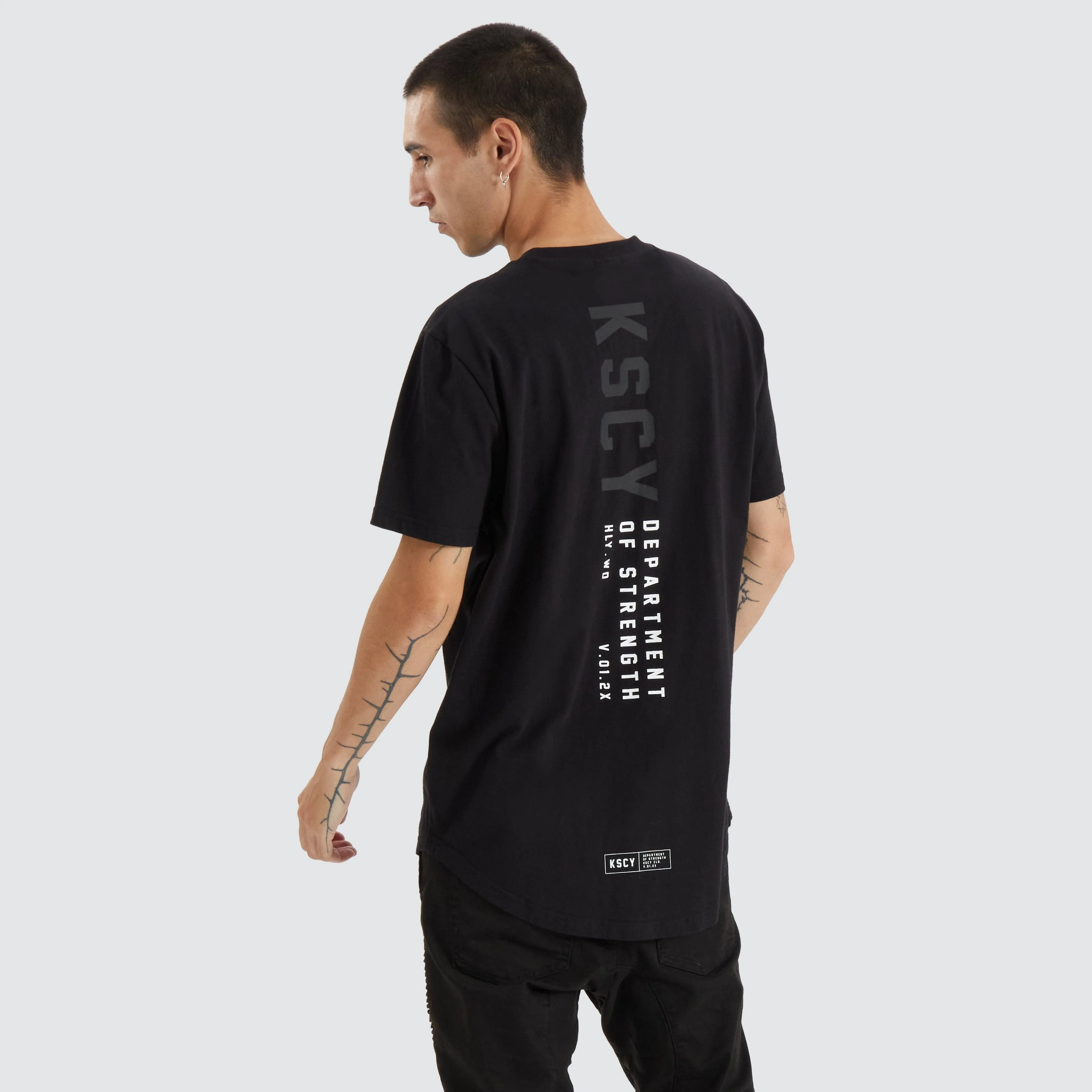 Dilon Dual Curved Tee Jet Black