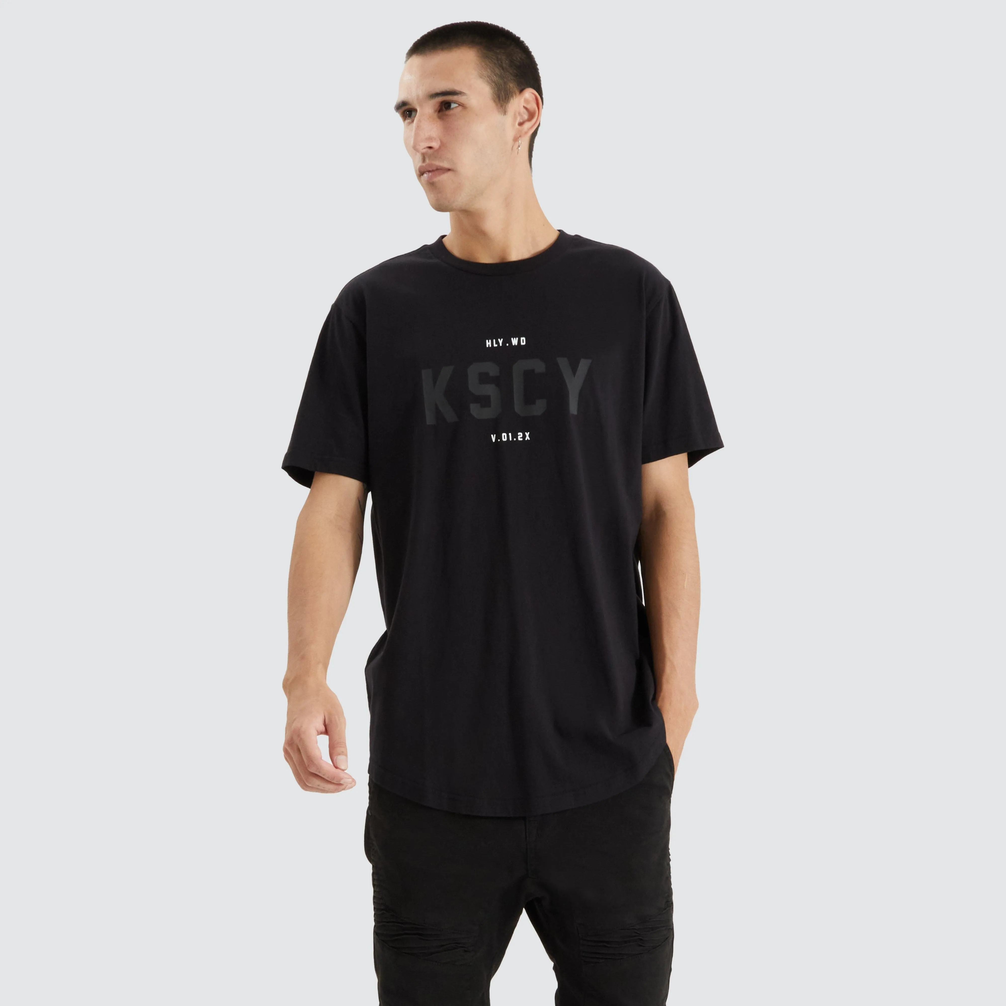 Dilon Dual Curved Tee Jet Black