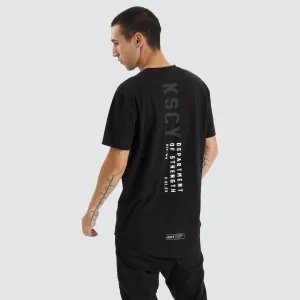Dilon Dual Curved Tee Jet Black