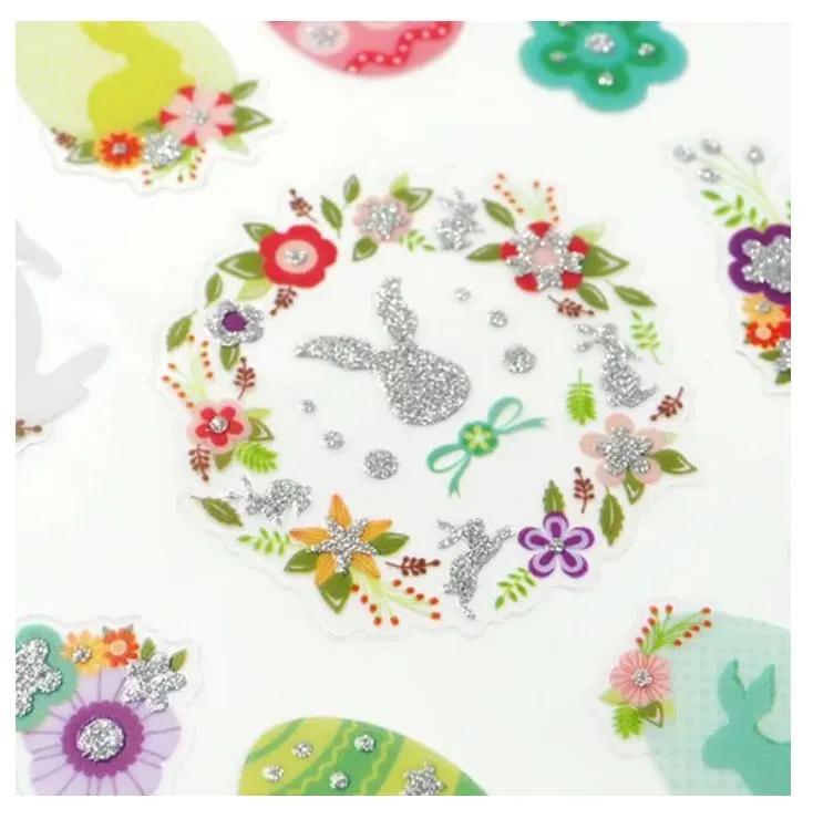 Easter Egg Stickers With Flowers/Eggs