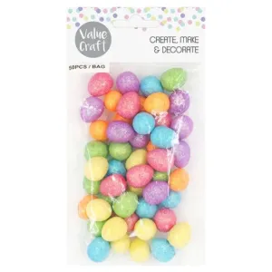 Easter Mini Glitter Eggs 50 Pieces