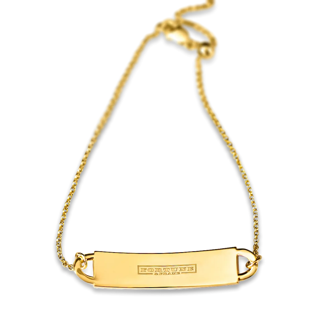 Engraved Fortune Bracelet: You will see it when you believe it - Gold