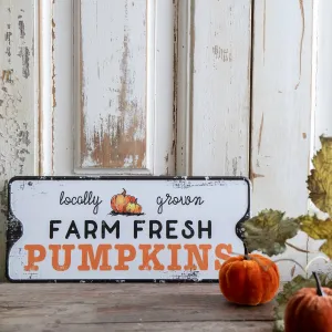 Farm Fresh Pumpkins Sign
