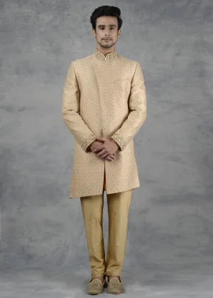 Golden Sherwani | Siddhesh Chauhan
