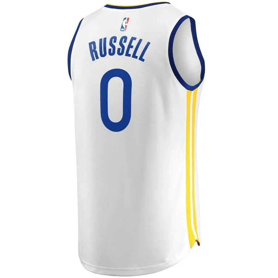 Golden State Warriors D'Angelo Russell Fanatics Branded Replica Fast Break Player Association Jersey Kids - White | Ireland A7849U7