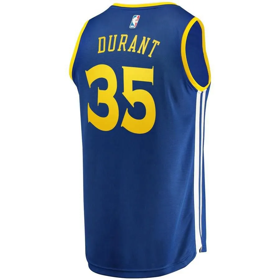 Golden State Warriors Kevin Durant Fanatics Branded Replica Fast Break Icon Jersey Kids - Blue | Ireland N1566N7
