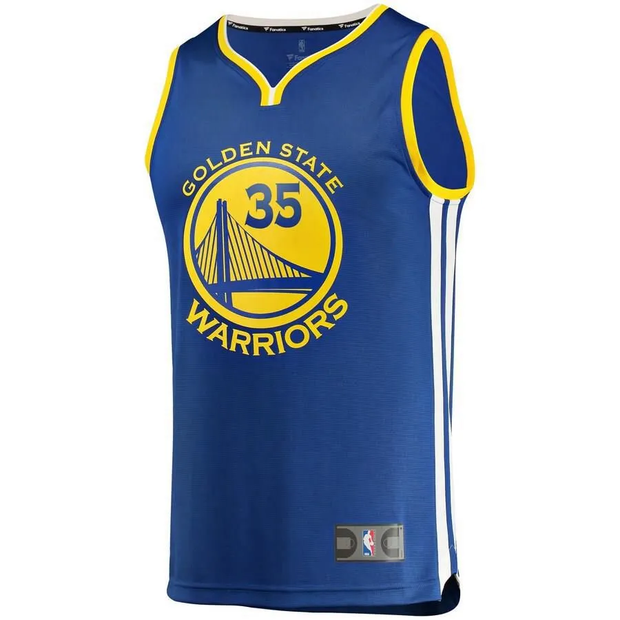 Golden State Warriors Kevin Durant Fanatics Branded Replica Fast Break Icon Jersey Kids - Blue | Ireland N1566N7