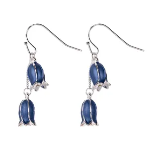 Hartfield Handcrafted Bluebell Earrings in Silver
