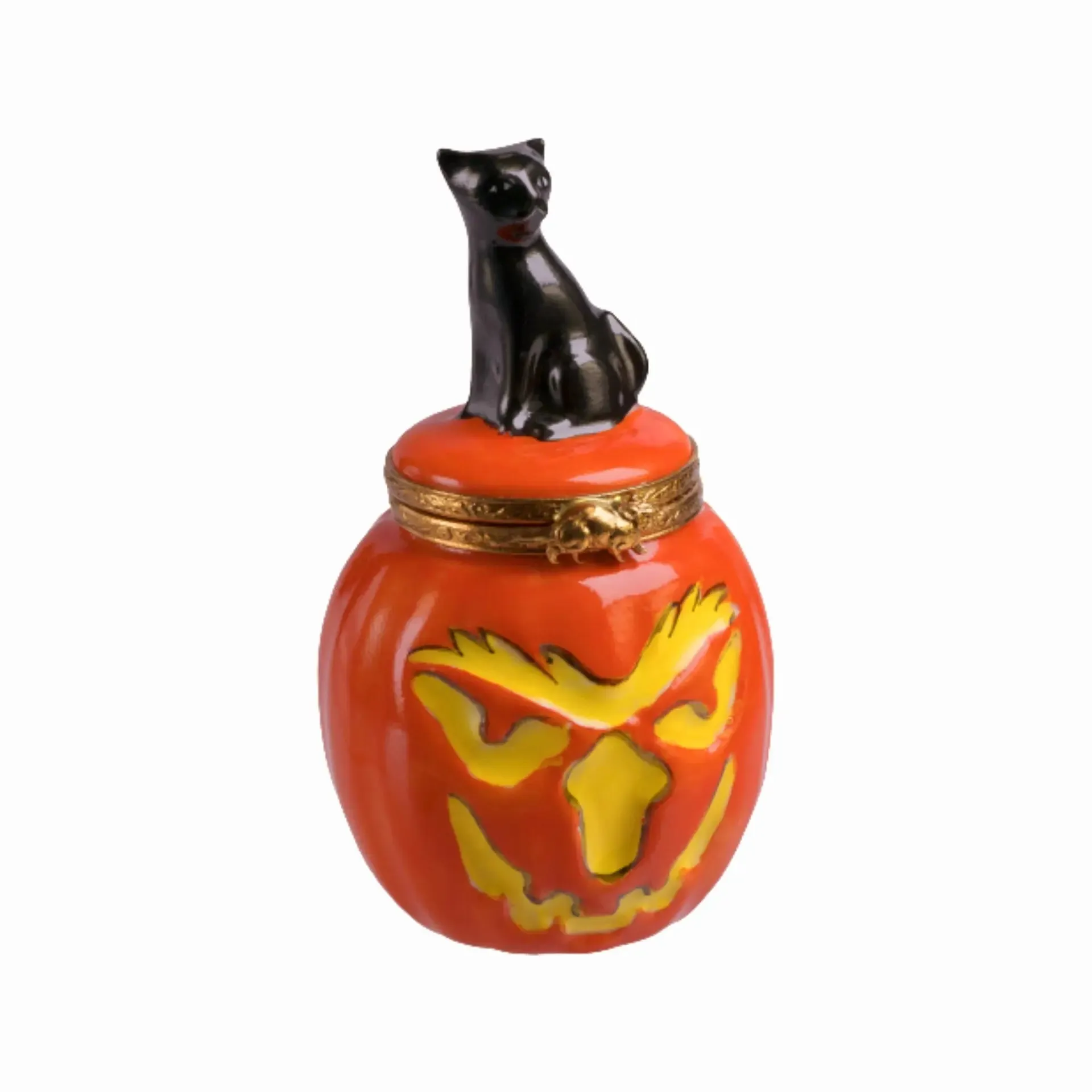 Jackolantern Black Halloween Cat