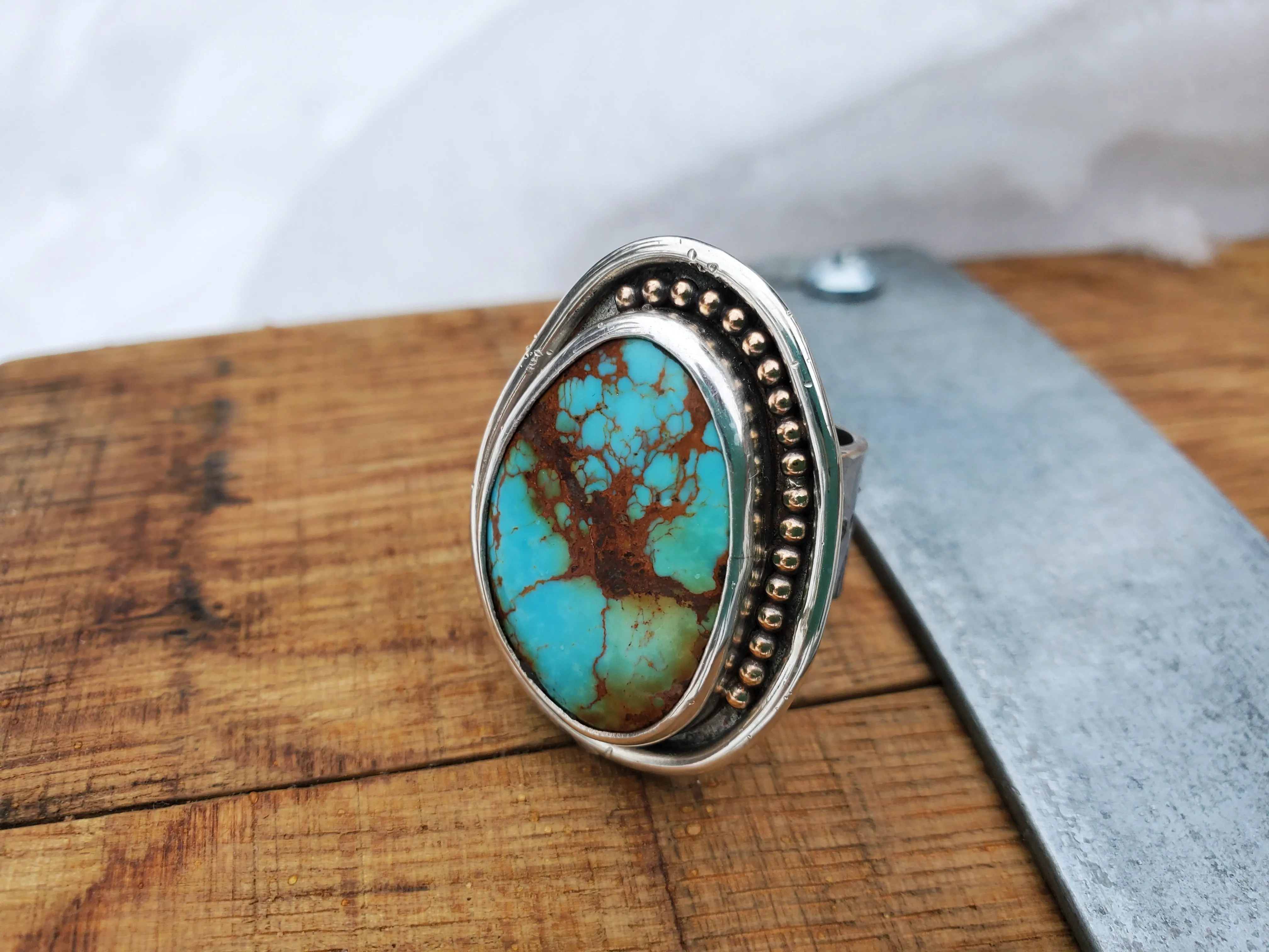 Kingman Turquoise Cowgirl Ring