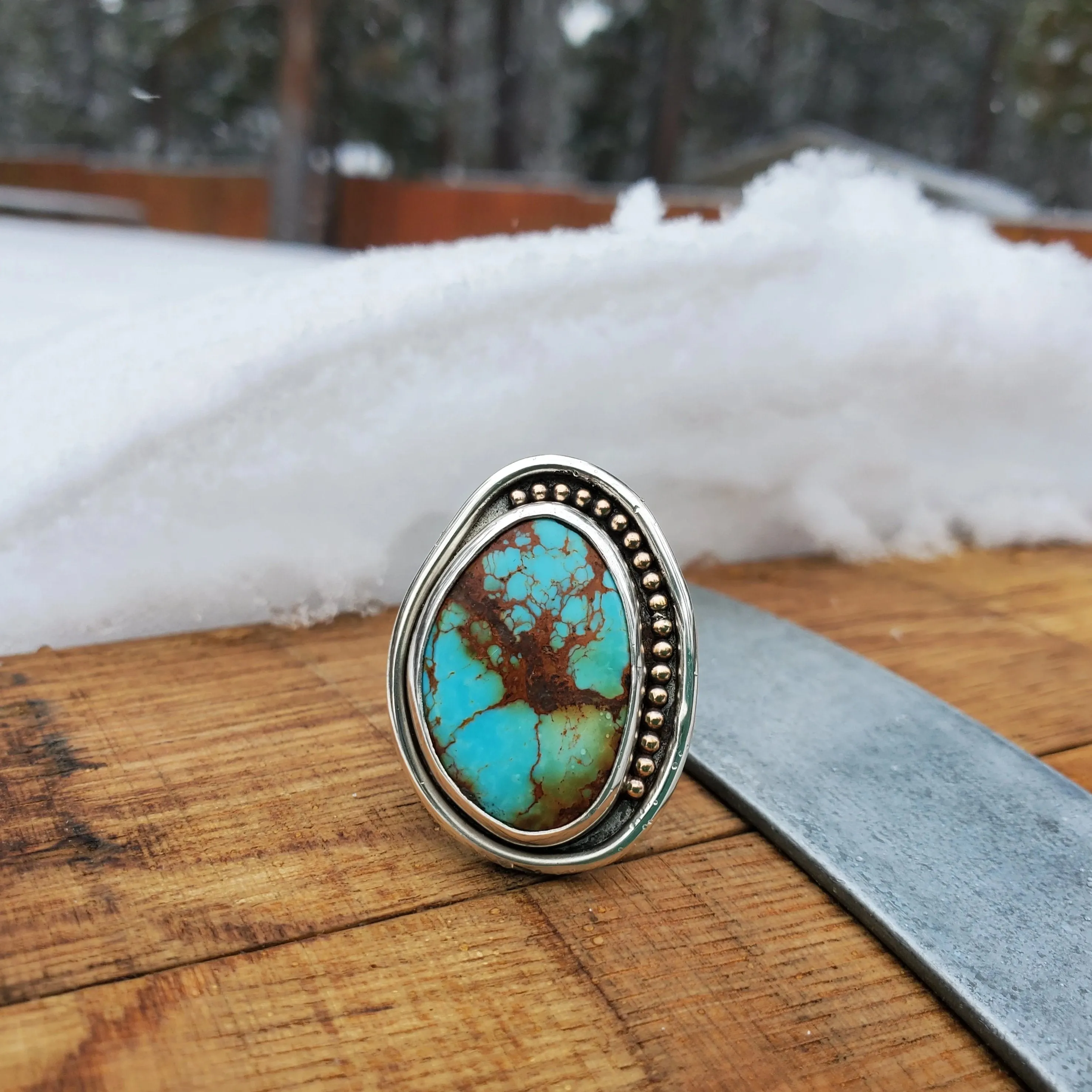 Kingman Turquoise Cowgirl Ring