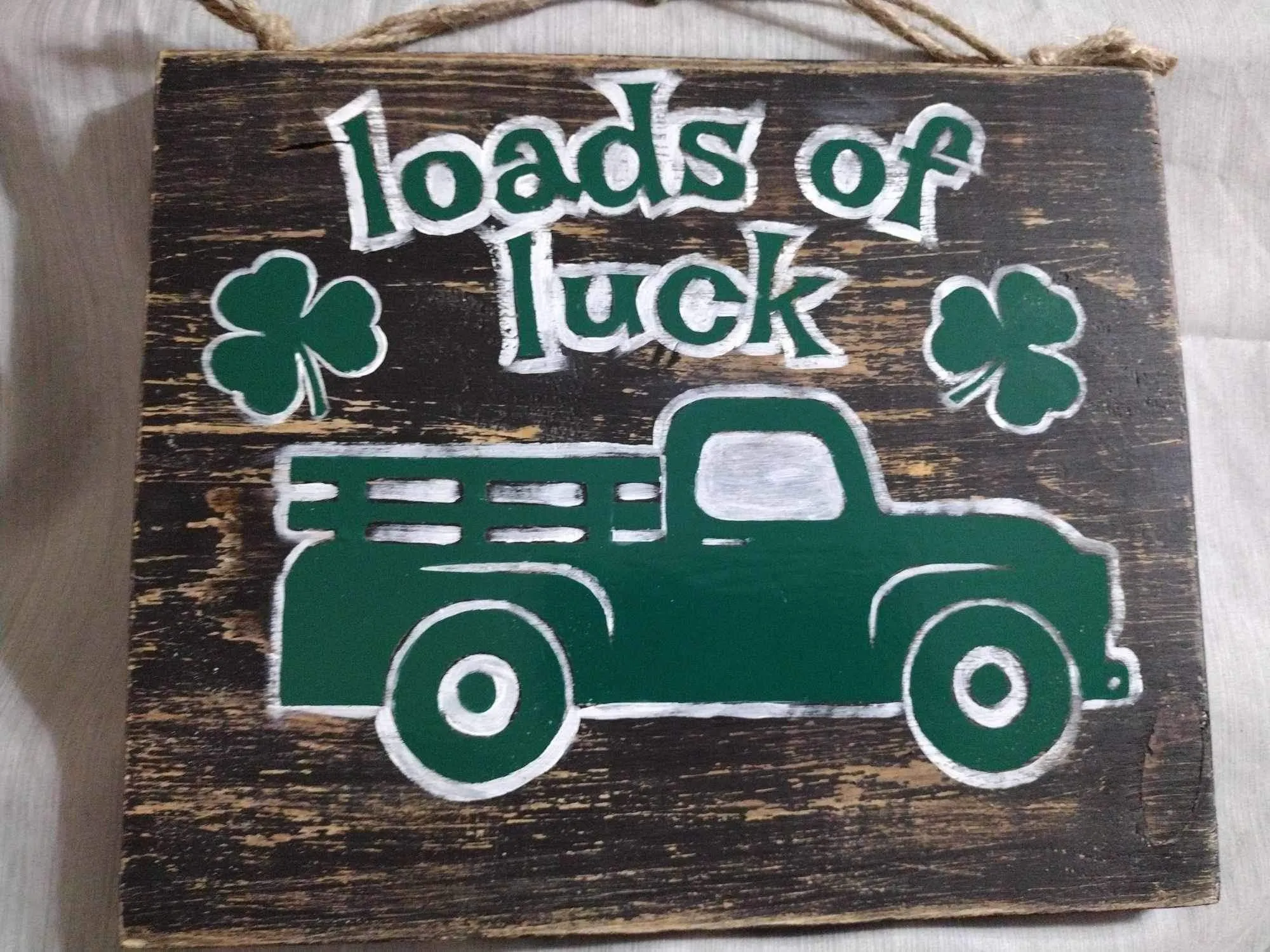 Loads of Luck Truck Sign Handcrafted