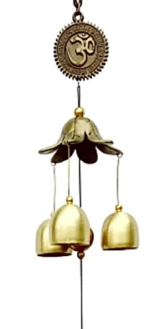 LOVE KART Windchime Hanging Fish and OM Wind Chimes Vastu FengShui for Room Home Decor Balcony Garden Gallery Bedroom Gift with Good Sound Wealth Positive Energy GoodLuck (18 Inch Pack of 2)
