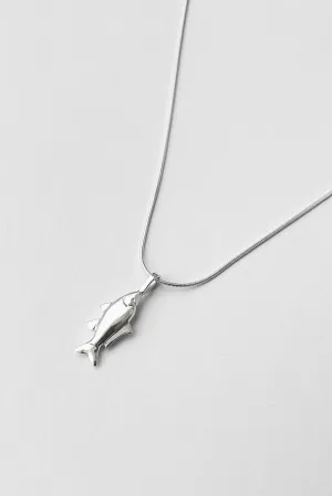 Lucky Fish Necklace - Sterling Silver