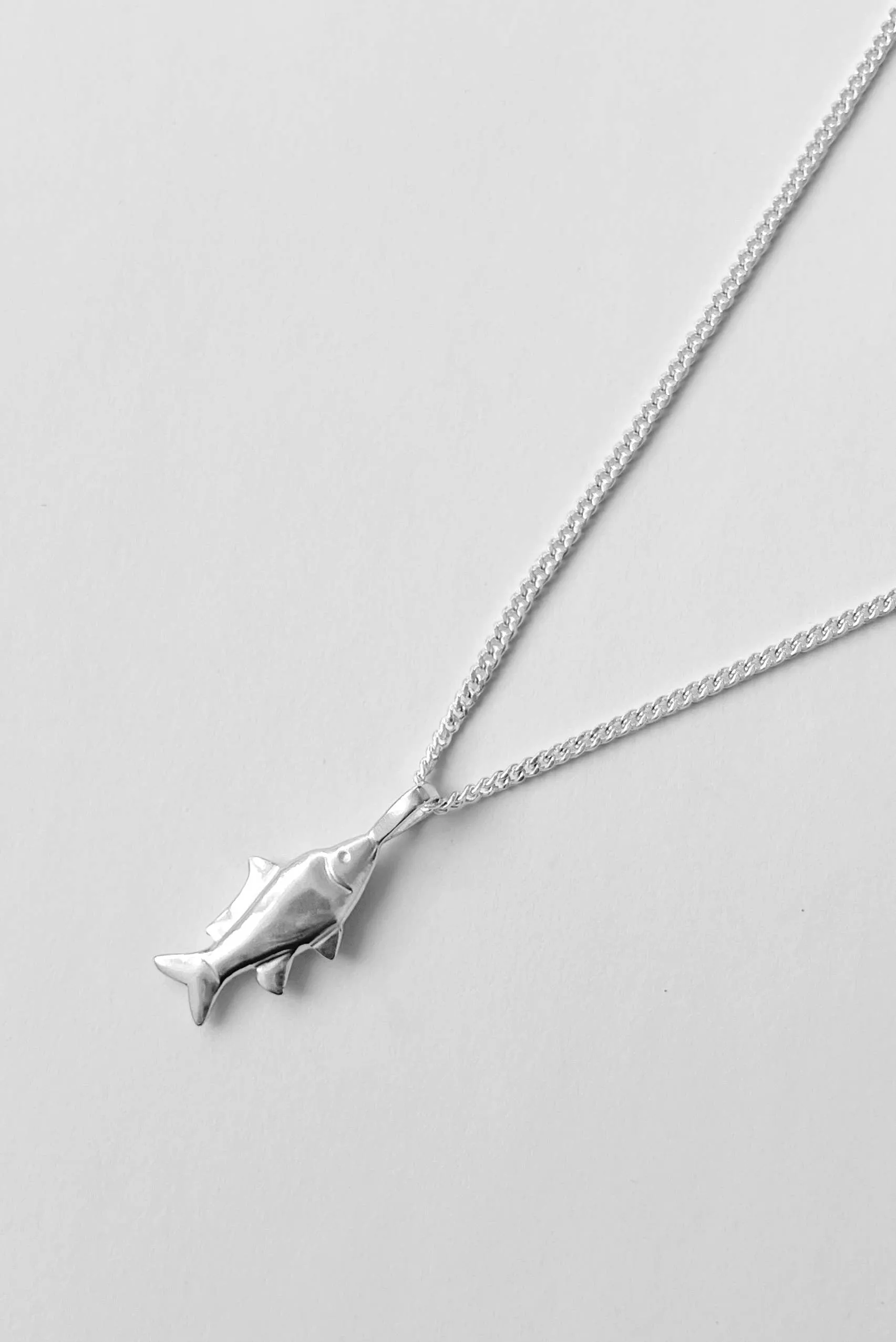 Lucky Fish Necklace - Sterling Silver