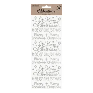 Merry Christmas Cursive Stickers