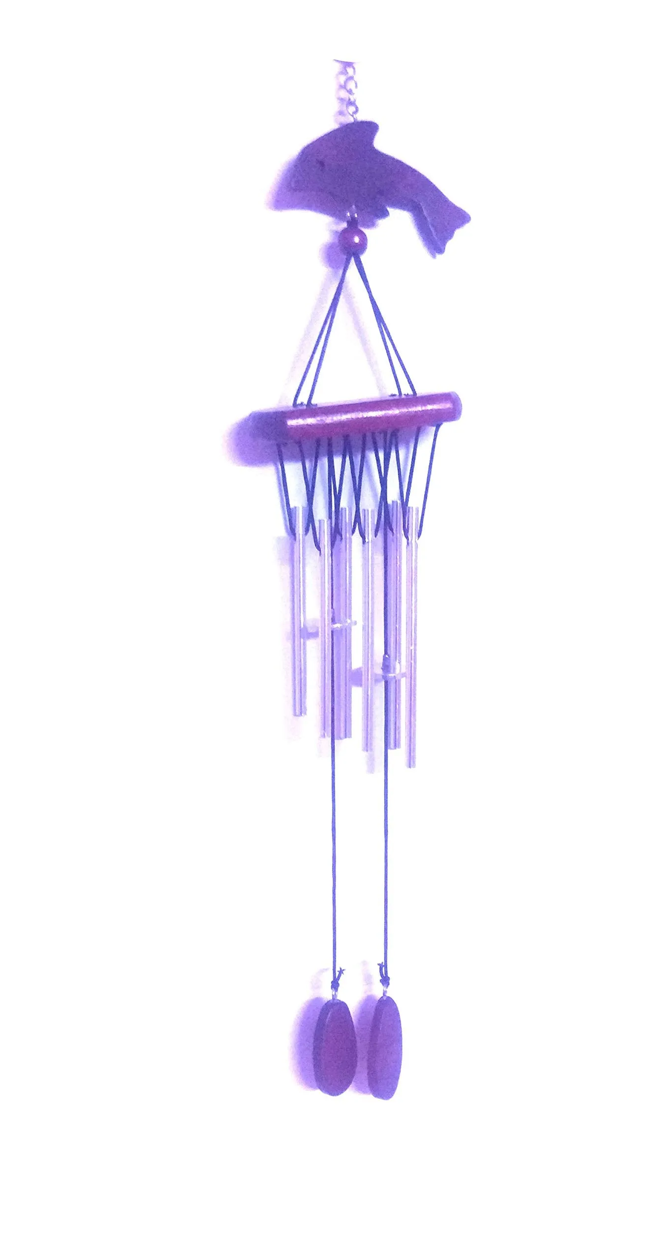 Nawani Feng Shui Metal & Wooden Wind Chime with Evil Eye Protection Hanging Positive Energy