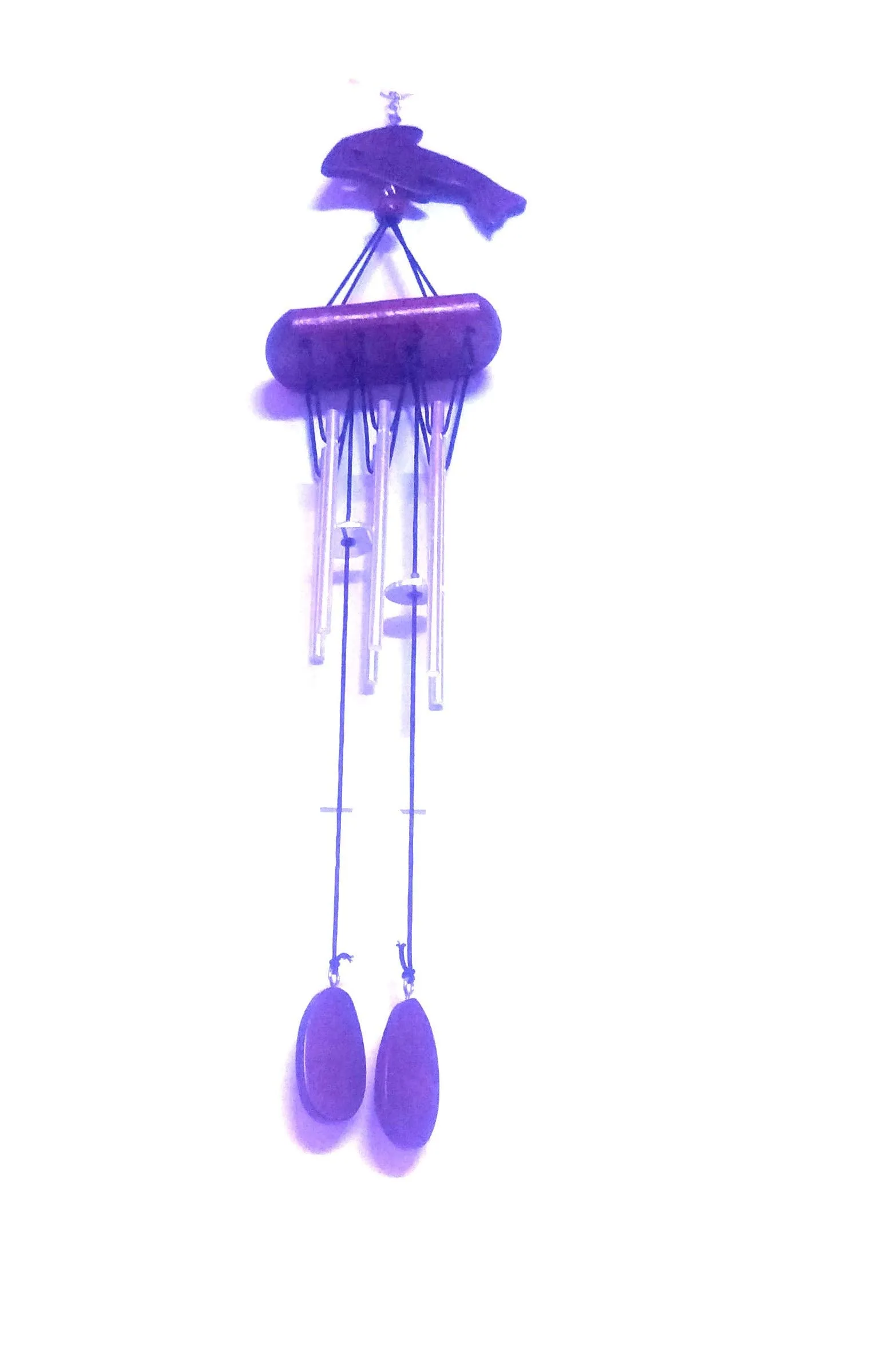Nawani Feng Shui Metal & Wooden Wind Chime with Evil Eye Protection Hanging Positive Energy