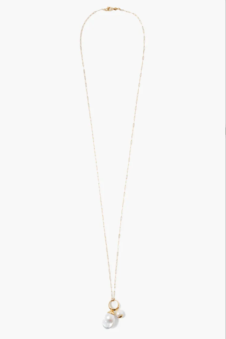Pearl Trio Pendant Necklace
