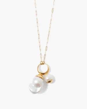 Pearl Trio Pendant Necklace