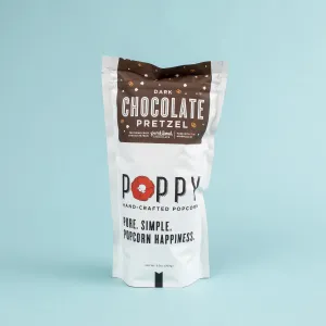 Poppy Handcrafted Popcorn-Dark Chocolate Pretzel