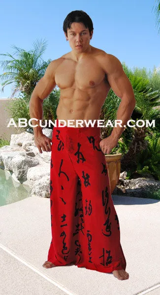 Red Tie Pant