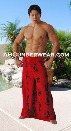 Red Tie Pant