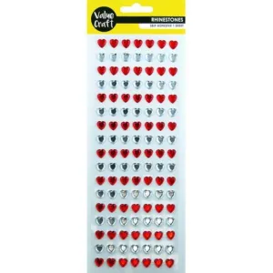 Self Adhesive Rhinestones Hearts